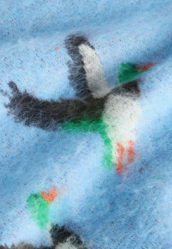 Джемпер с круглым вырезом, облегающий фигуру невысокого роста. Next, Blue Mallard Duck Graphic — фото 2