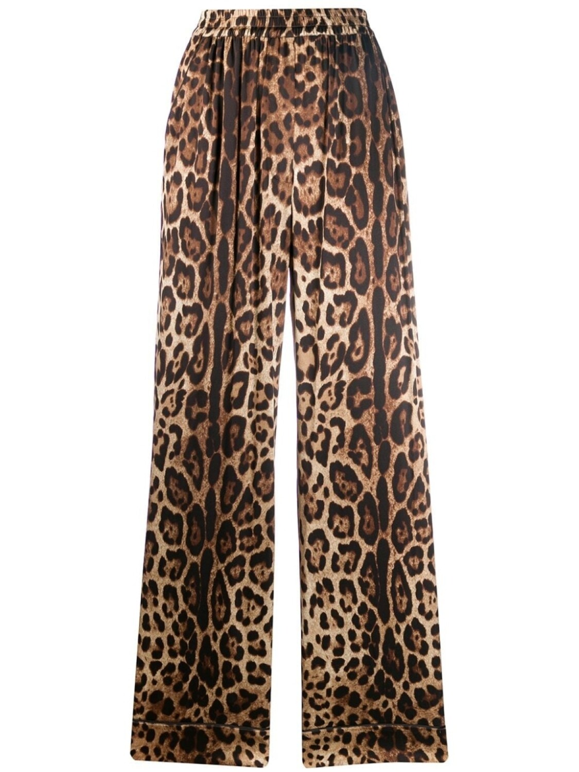 

Dolce & Gabbana брюки прямого кроя с леопардовым принтом, нейтральный цвет