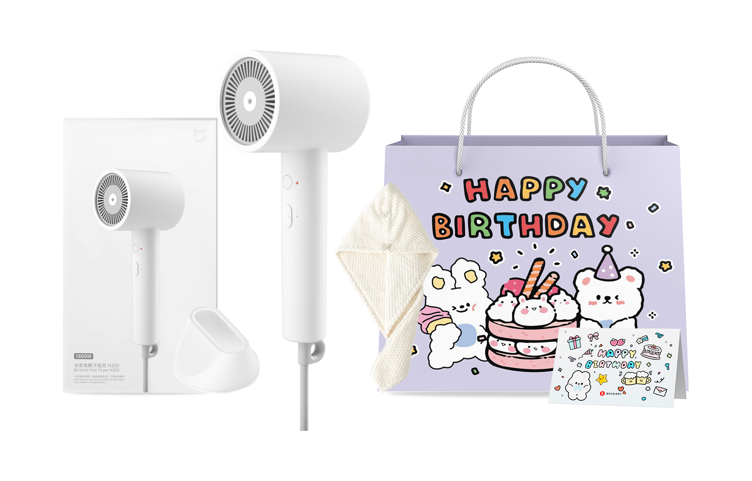 

Фен для волос Mi, H300 Line Puppy Birthday Gift Bag