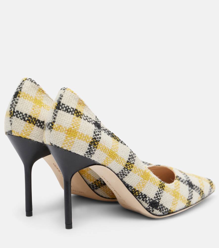 Балетки BB 90 в клетку Manolo Blahnik, Ywov 977S/Blck 0015 — фото 2