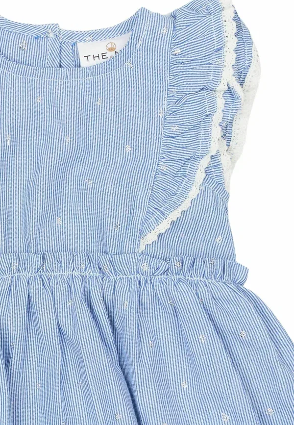 Платье джерси Bthea s_l jersey dress The New Siblings, цвет вечно-голубой в полоску — фото 3