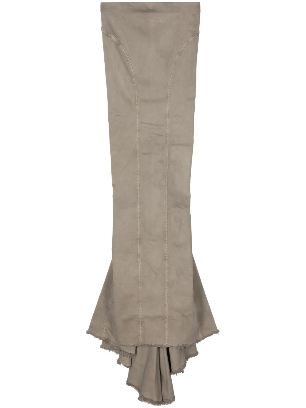 

Джинсовая юбка Al Pilar Rick Owens DRKSHDW, серый