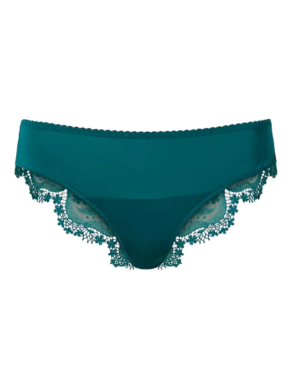 

Трусы с кружевной отделкой Twinset, зеленый