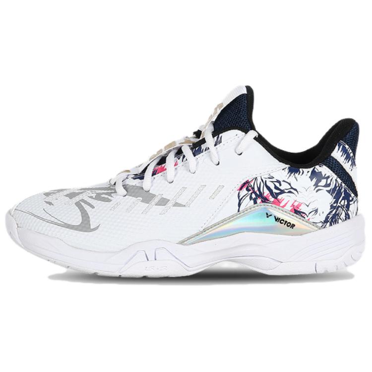 

Амортизирующие противоскользящие бадминтонные кеды VICTOR Unisex бело-серые, цвет White Gray