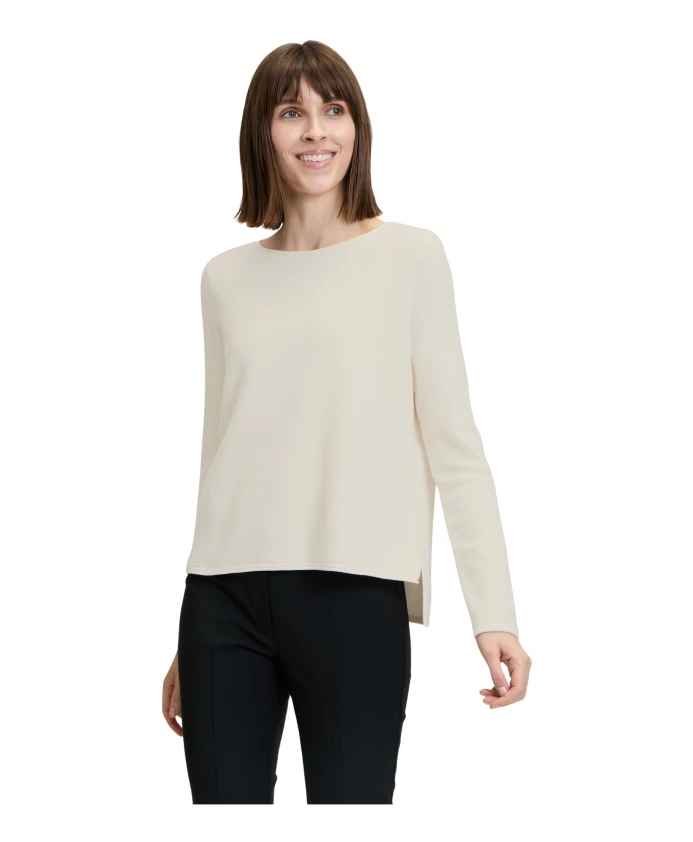 

Вязаный свитер с круглым вырезом Betty Barclay, белый