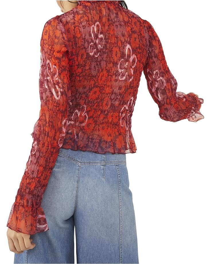 

Топ Free People Hello There Top, цвет Maroon Combo