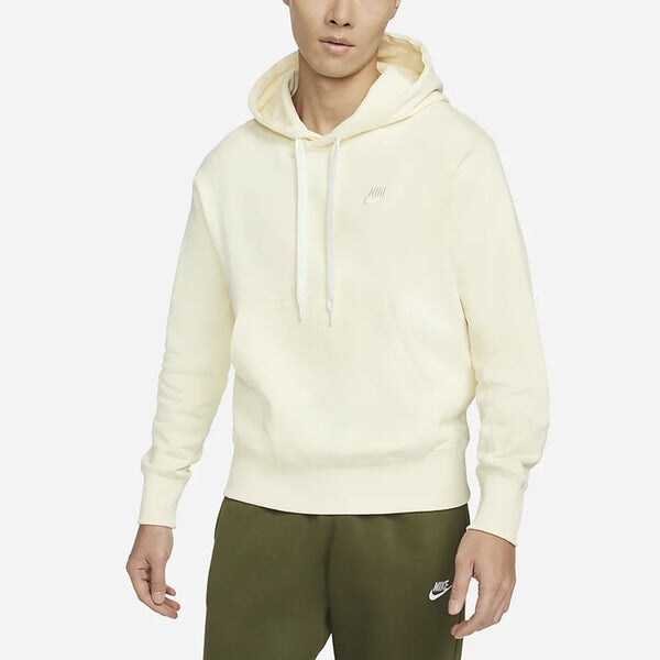 Толстовка Men's Nike Embroidered Logo Hooded Casual Sports Milky White, белый — фото 4