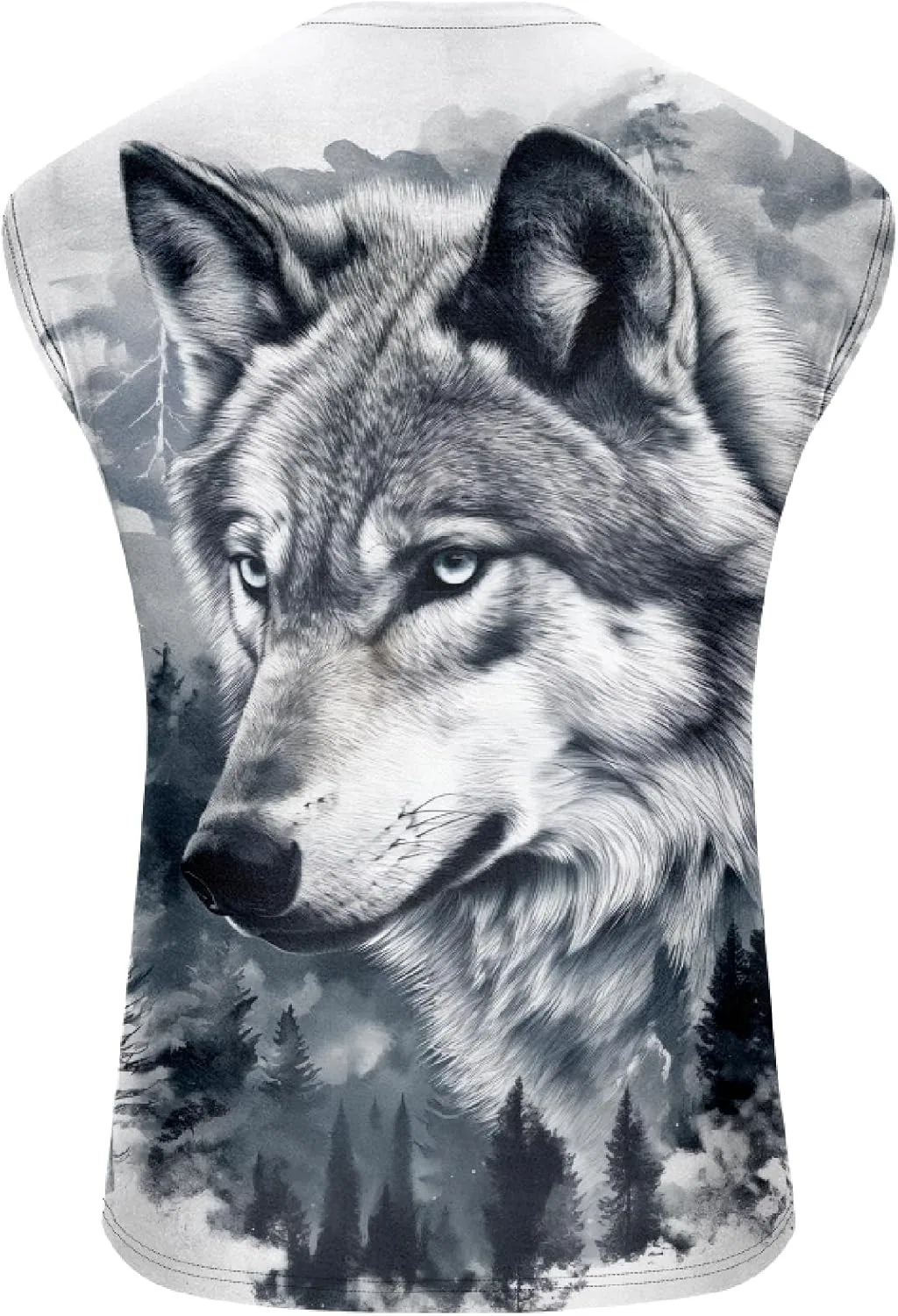 Майка с принтом Wolfhead, Wolfhead — фото 4