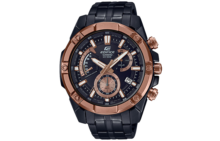 

CASIO Часы Men EDIFICE Black Watch EFR-559DC-1B, Black/Gold Dial