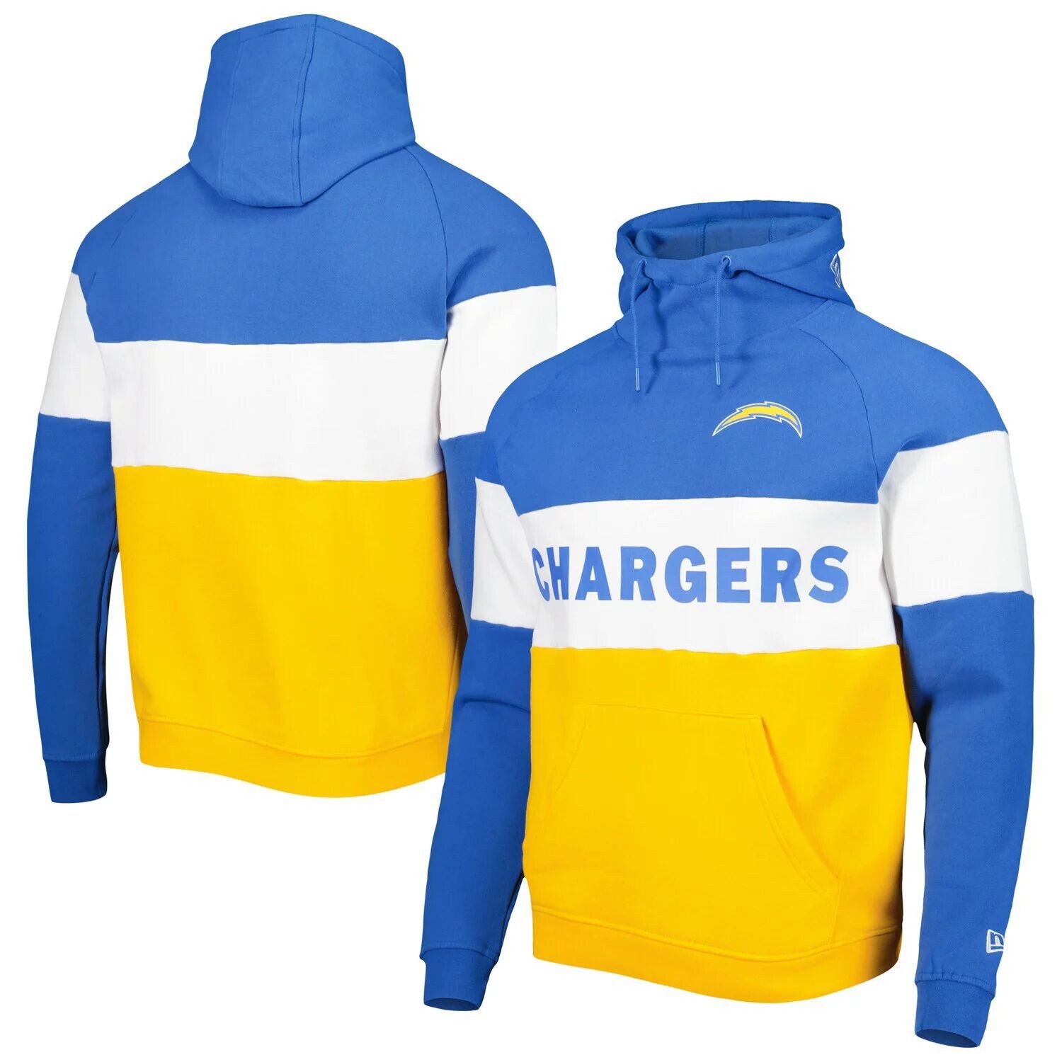 

Мужской пуловер с капюшоном Los Angeles Chargers Colorblock Current золотого цвета New Era, Желтый, Мужской пуловер с капюшоном Los Angeles Chargers Colorblock Current золотого цвета New Era
