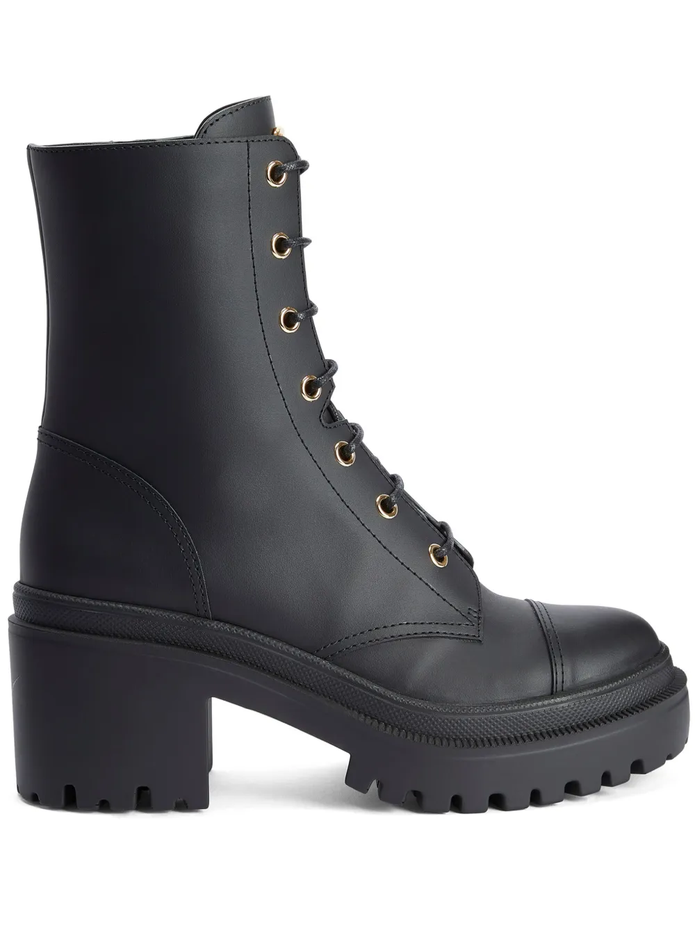 Ботинки Malakhy 70 на шнуровке Giuseppe Zanotti, черный