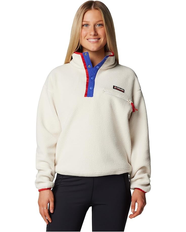 

Флис Columbia Helvetia II Cropped Half Snap Fleece, цвет Chalk