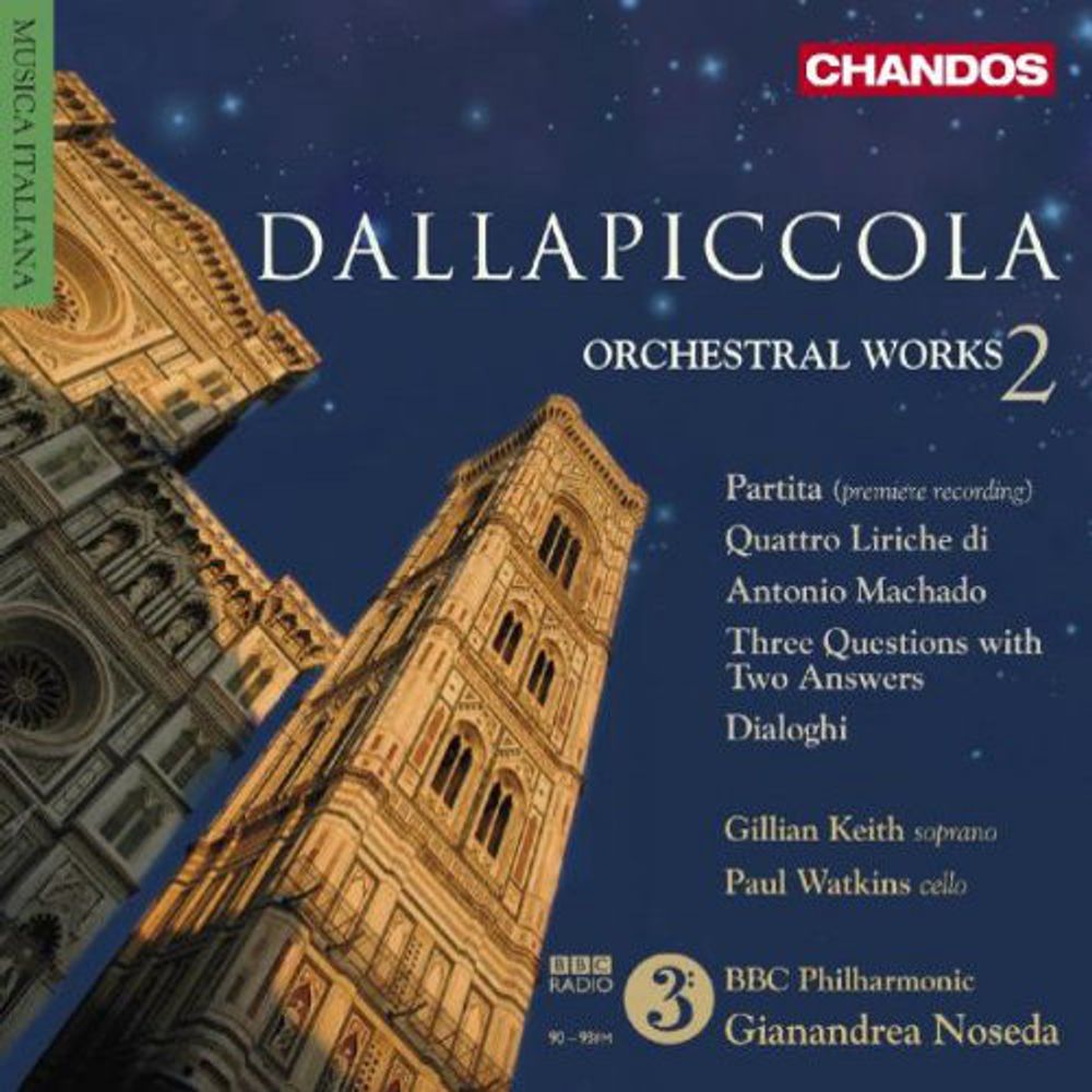 

Диск CD Dallapiccola: Orchestral Works, Vol. 2 - Luigi Dallapiccola, Gianandrea Noseda, BBC Philharmonic Orchestra