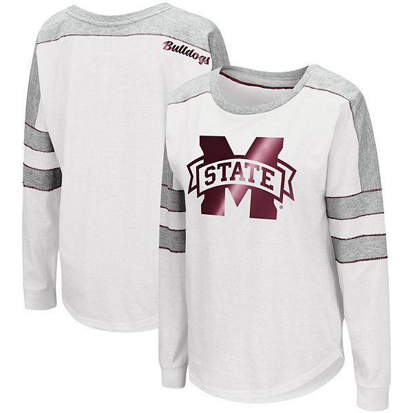 

Женская белая футболка Mississippi State Bulldogs Trey Dolman с длинным рукавом Colosseum, Белый, Женская белая футболка Mississippi State Bulldogs Trey Dolman с длинным рукавом Colosseum