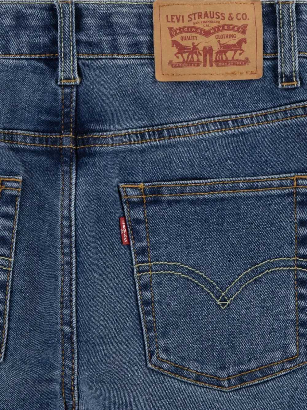 Джинсовые шорты Levi'S Kids, коричневый — фото 4