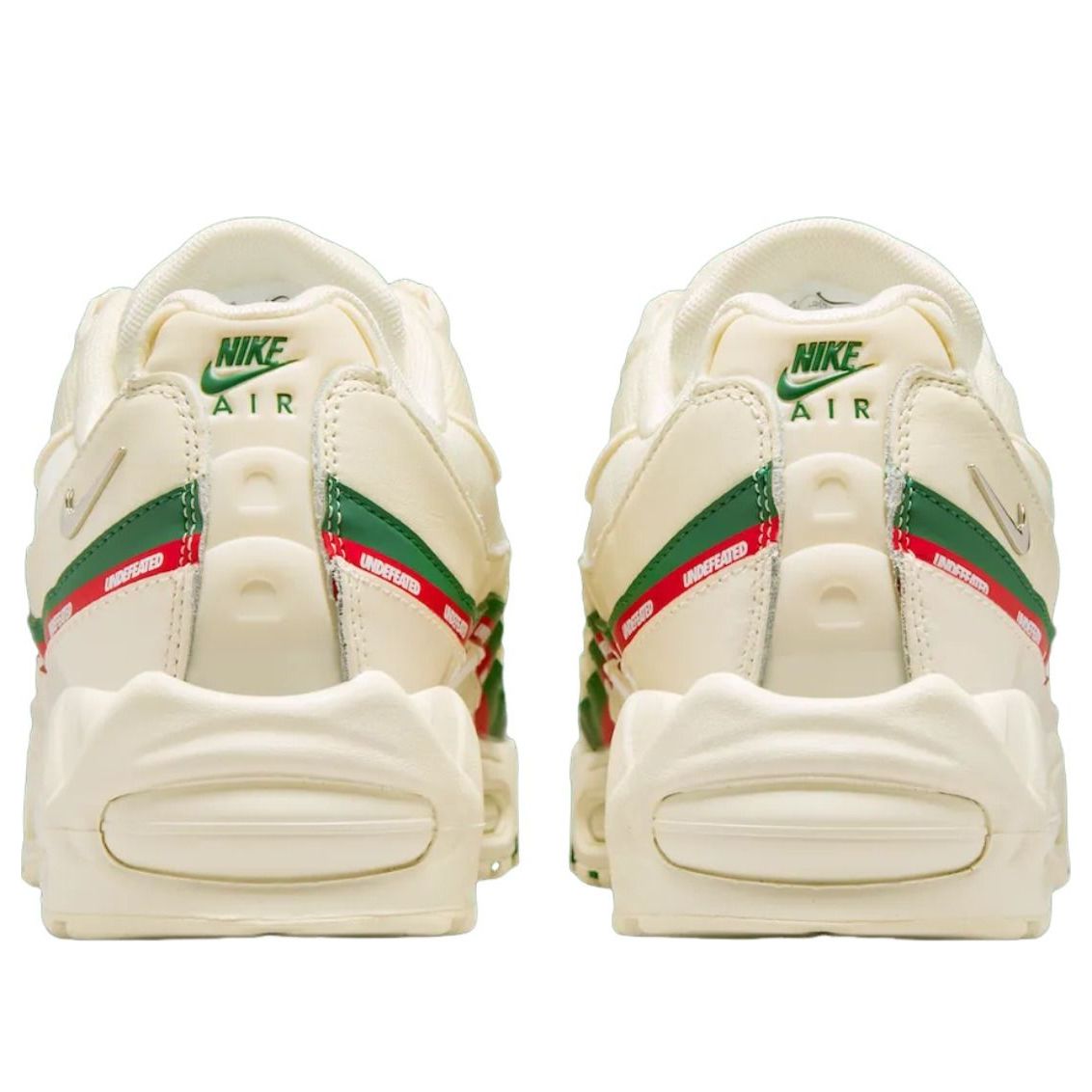 Кроссовки Nike x Undefeated Air Max 95 'Sail Green Red' — фото 4