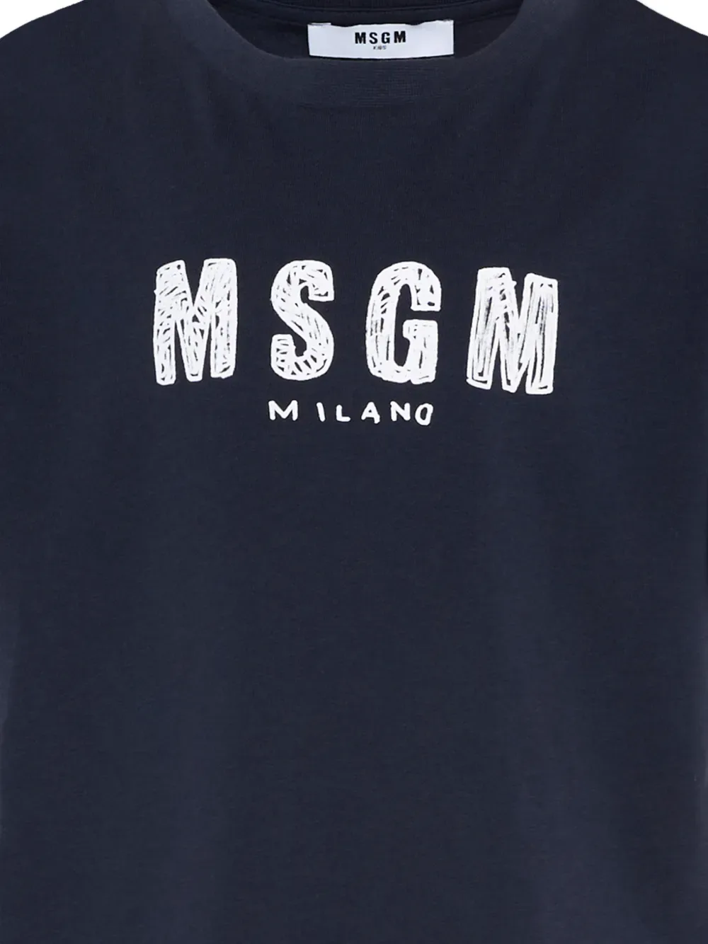 Футболка с короткими рукавами MSGM Kids, синий — фото 3