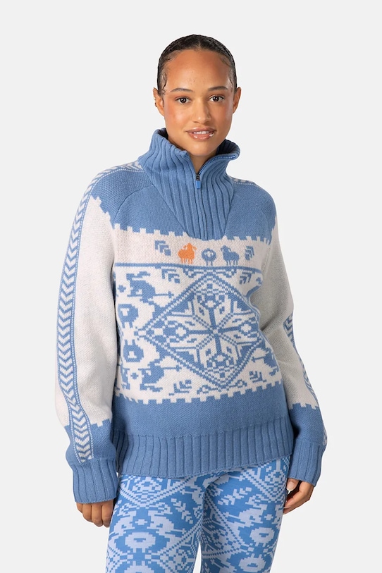 

Шерстяной свитер SAGA Kari Traa, синий