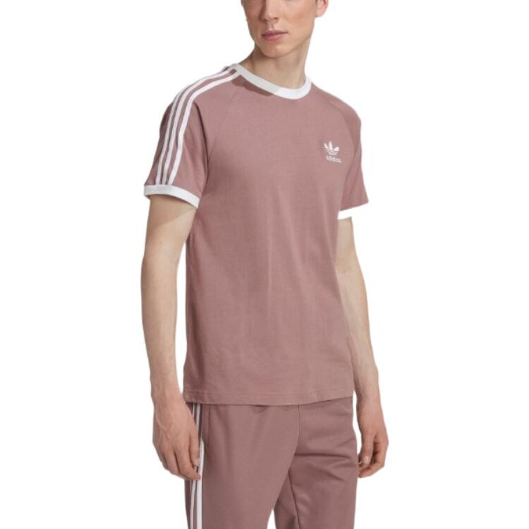 Футболка мужская грязно-розовая Adidas Originals, розовый — фото 4