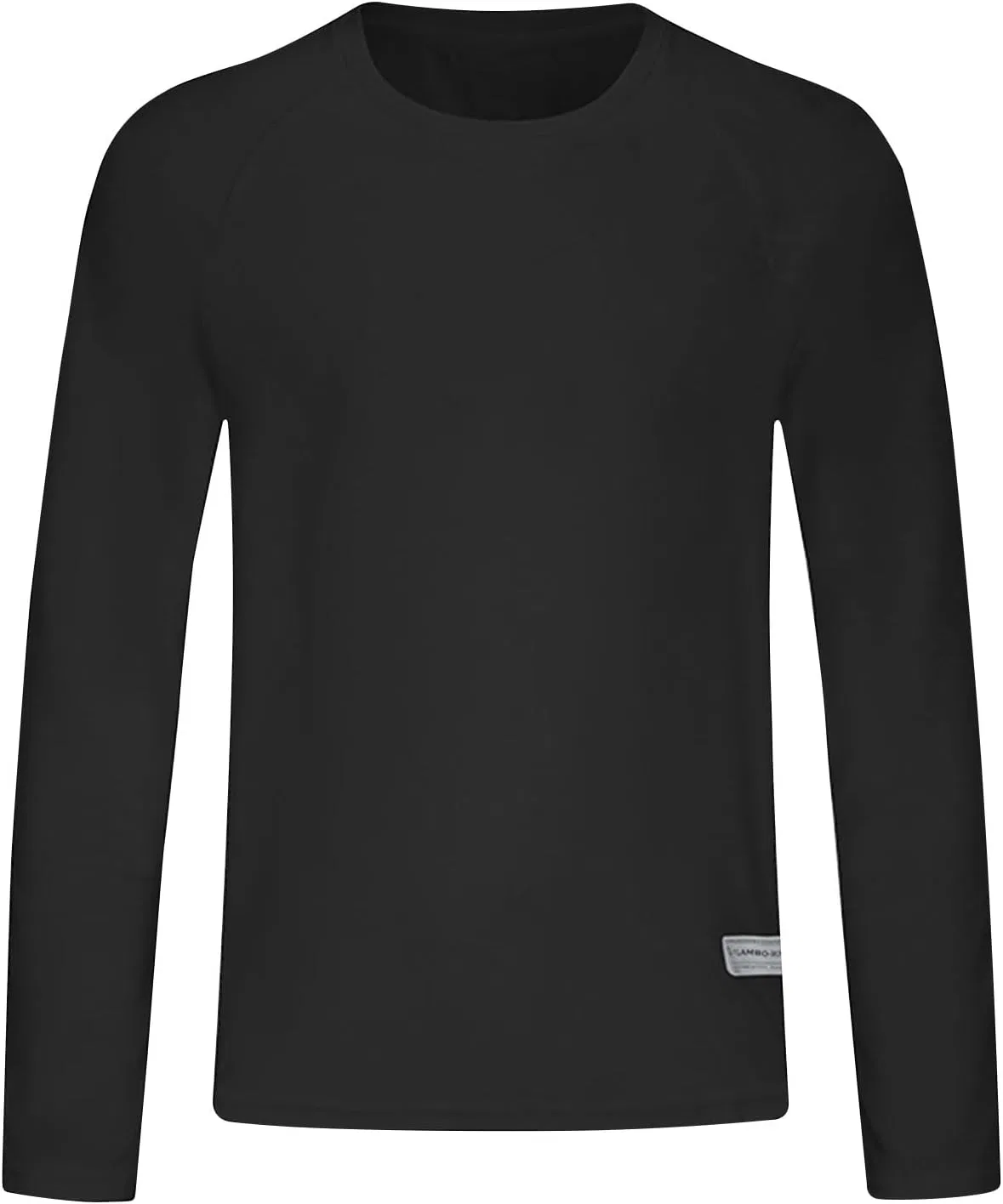 Мужская футболка с длинным рукавом для фитнеса, A01 Black