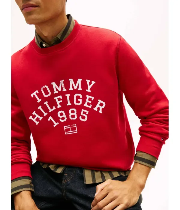 Толстовка regular fit Tommy Hilfiger, красный — фото 4