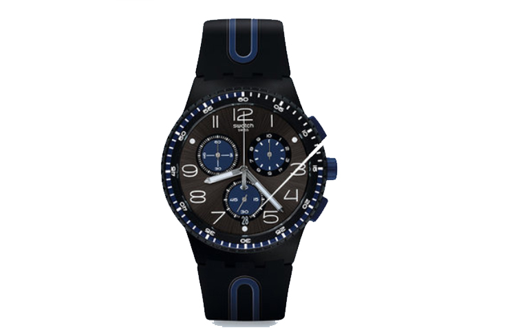 

Мужские часы 42 мм черные SUSB406 SWATCH