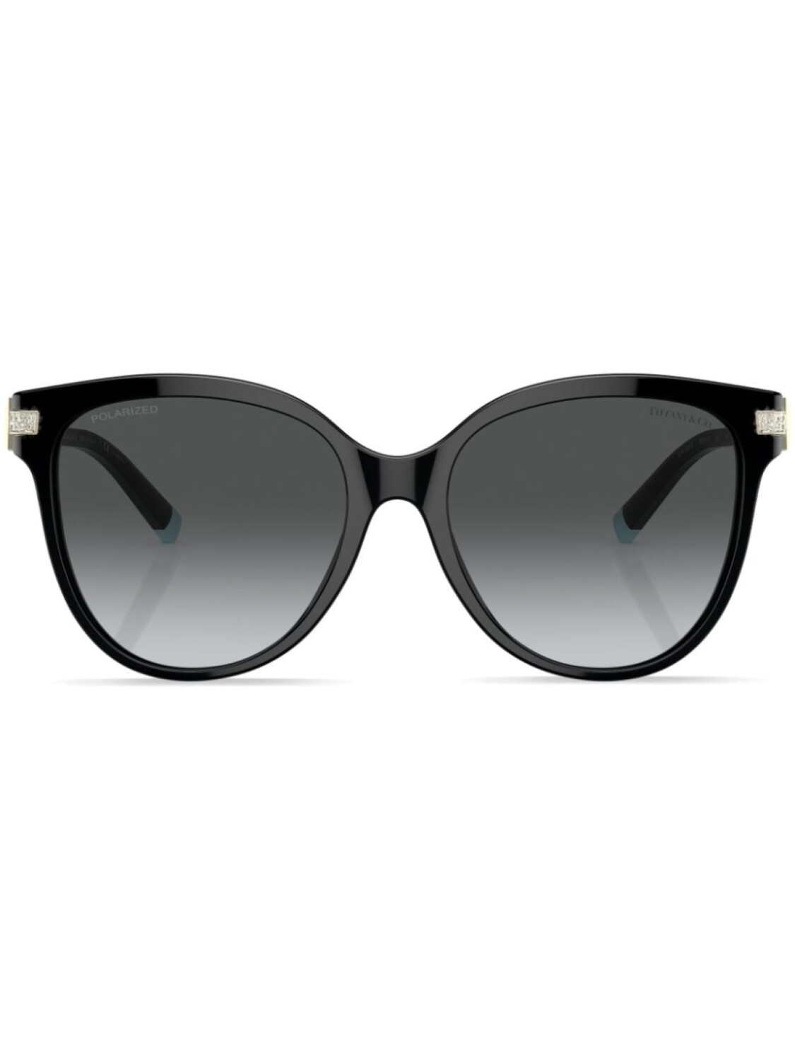 

Tiffany & Co Eyewear солнцезащитные очки в оправе 'кошачий глаз', черный