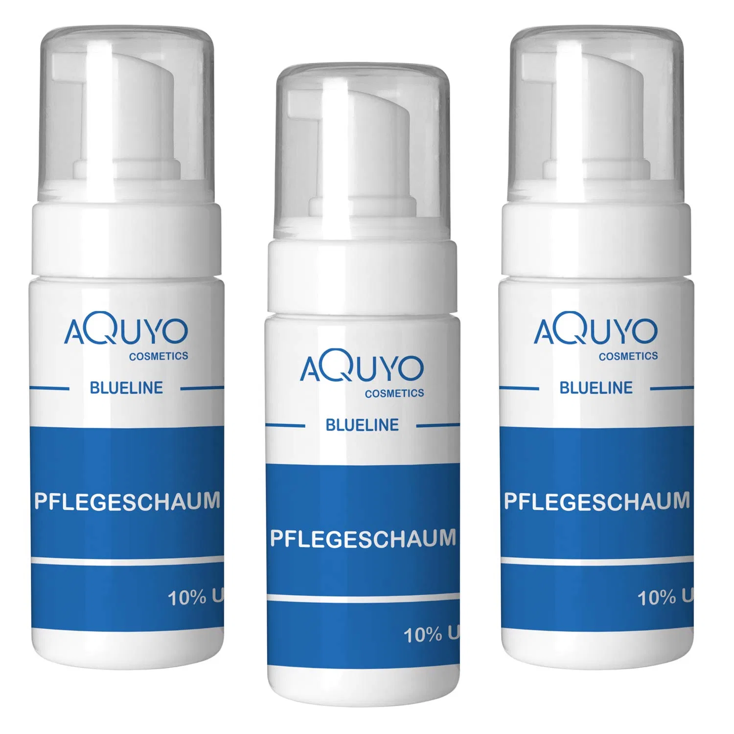 Пена Blueline с 10% мочевиной для очень сухой кожи и стоп 3 x 100 мл Aquyo Cosmetics