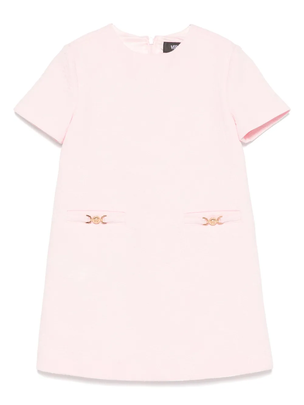 

Платье с тиснением Versace Kids, розовый