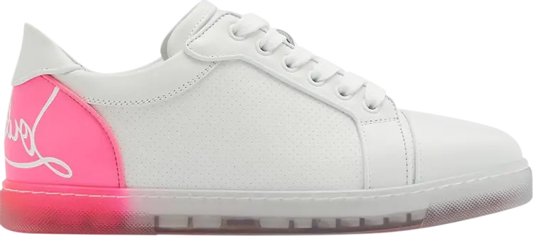 Кроссовки Christian Louboutin Wmns Fun Vieira Orlato Flat 'White Fluo Pink', белый