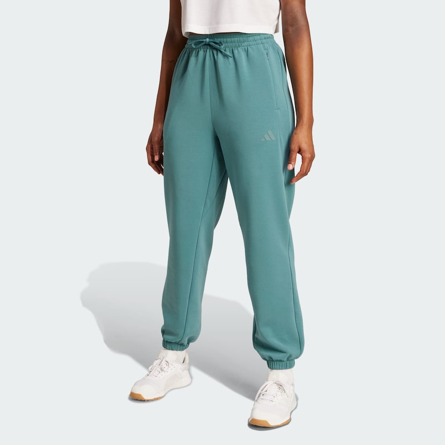 Зауженные спортивные брюки ADIDAS PERFORMANCE Designed For Training, изумрудный — фото 2