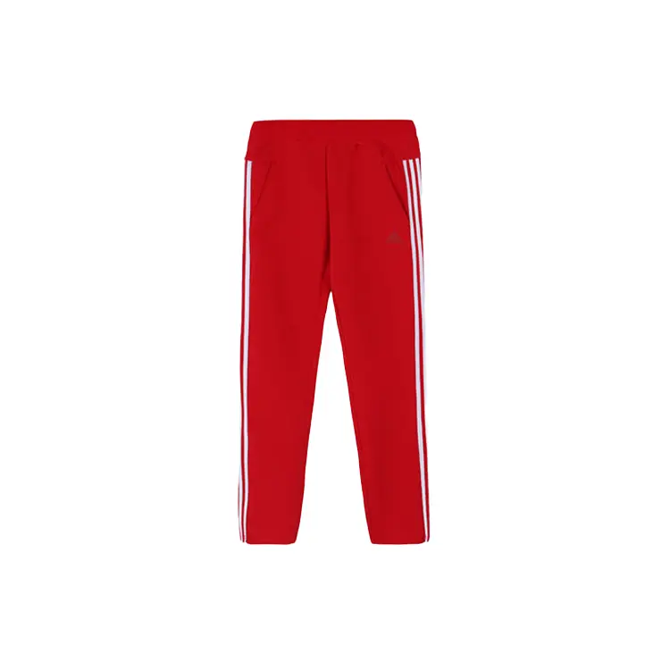 Женские спортивные брюки Adidas светло-алого цвета — фото 2