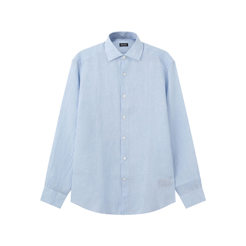 

Zegna рубашка с длинными рукавами на пуговицах Ermenegildo Zegna, синий