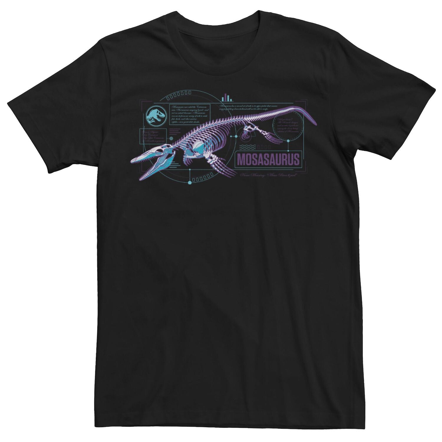 

Мужская футболка Jurassic World Mosasaurus Fossil Schematics Licensed Character