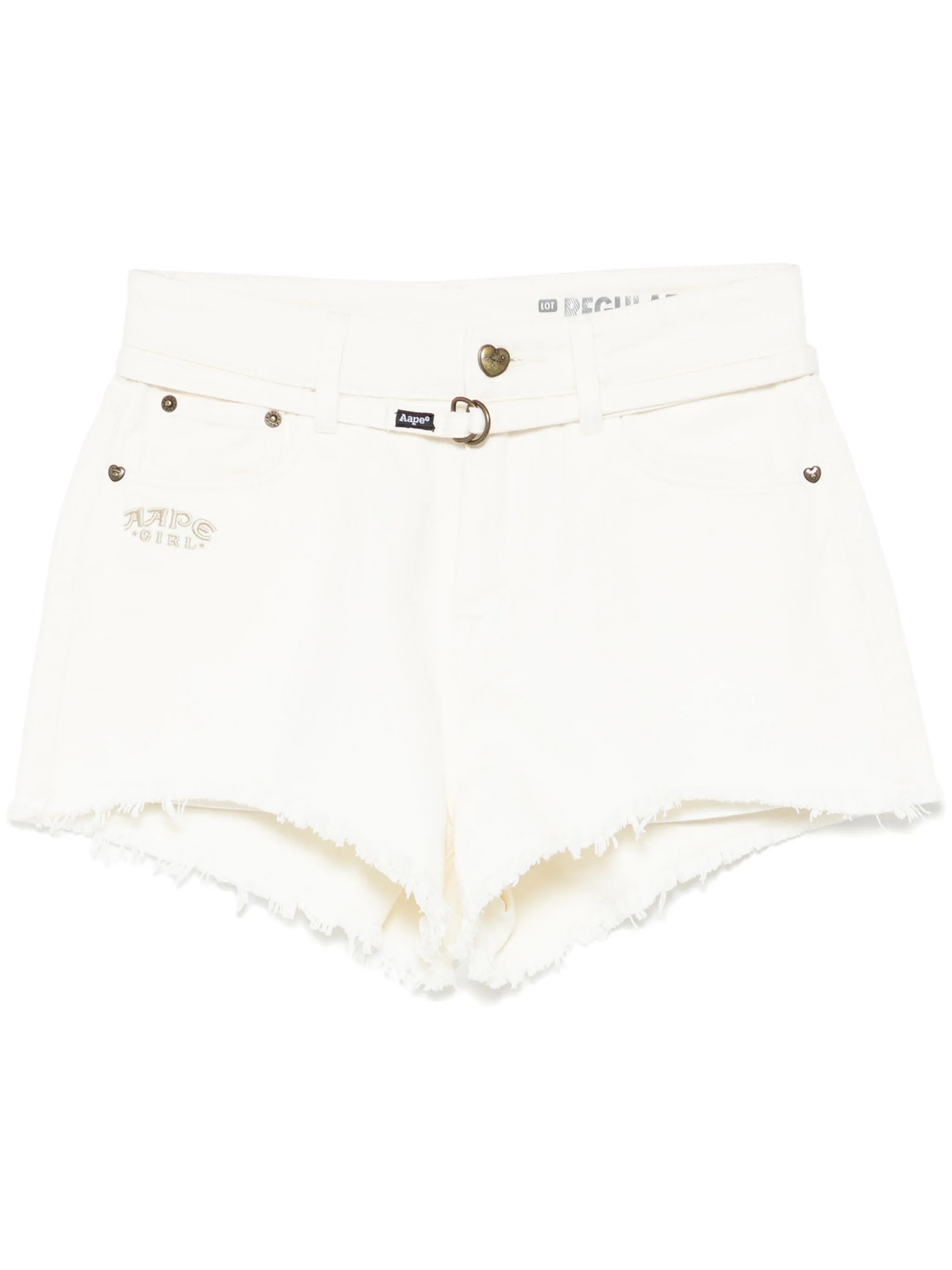 

Шорты с вышитым логотипом Aape By A Bathing Ape, белый