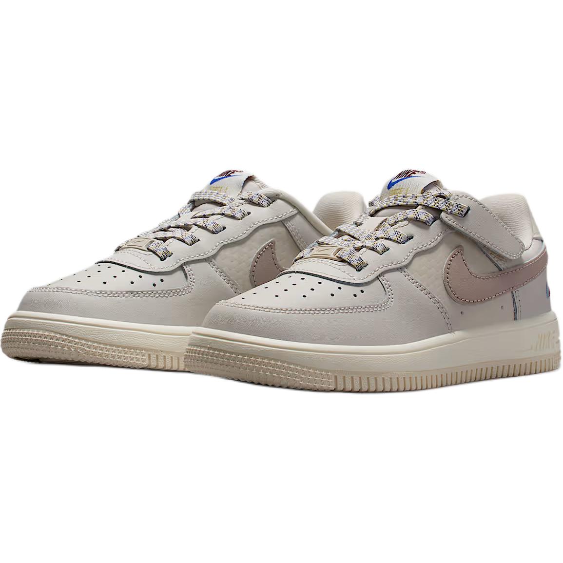 Детские скейтерские кеды Force 1 Low LV8 EasyOn для дошкольников Nike, коричневый — фото 4