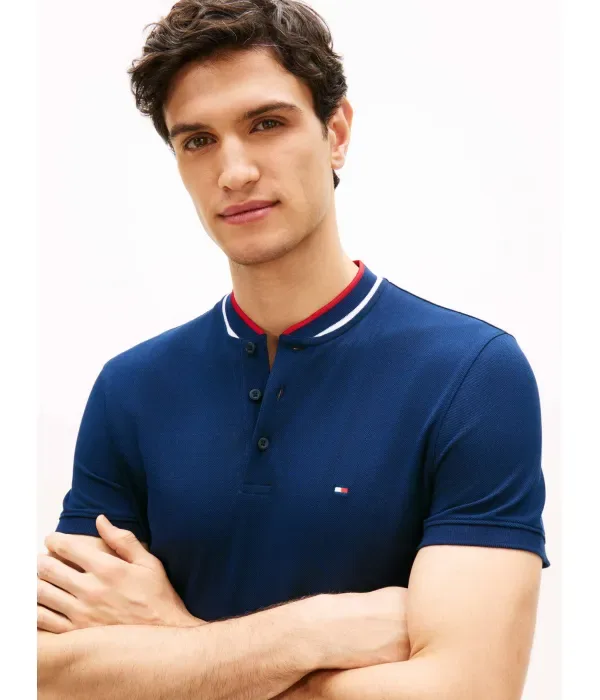 Полюс slim fit Tommy Hilfiger, темно-синий — фото 4