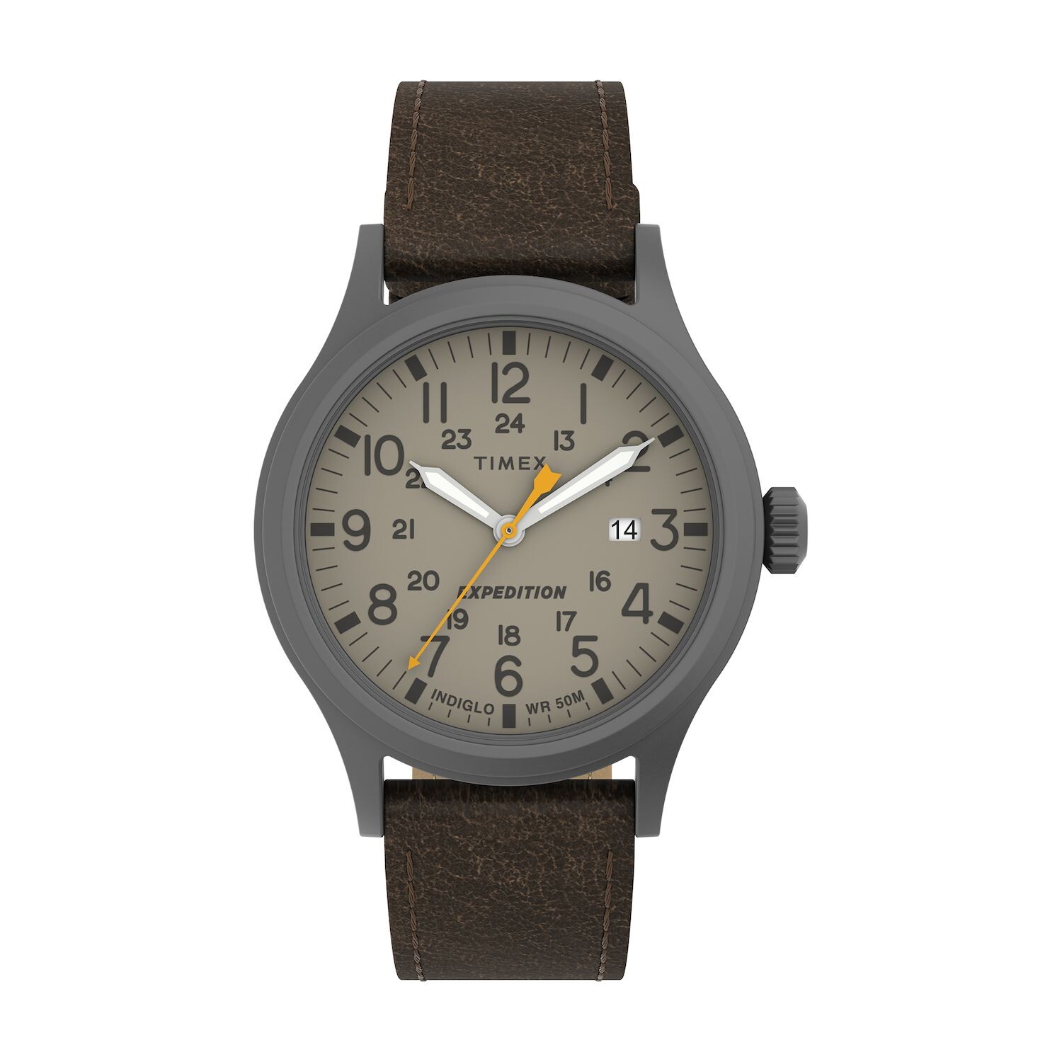 Мужские часы Expedition Scout с кожаным ремешком — TW4B23100JT Timex — фото 3