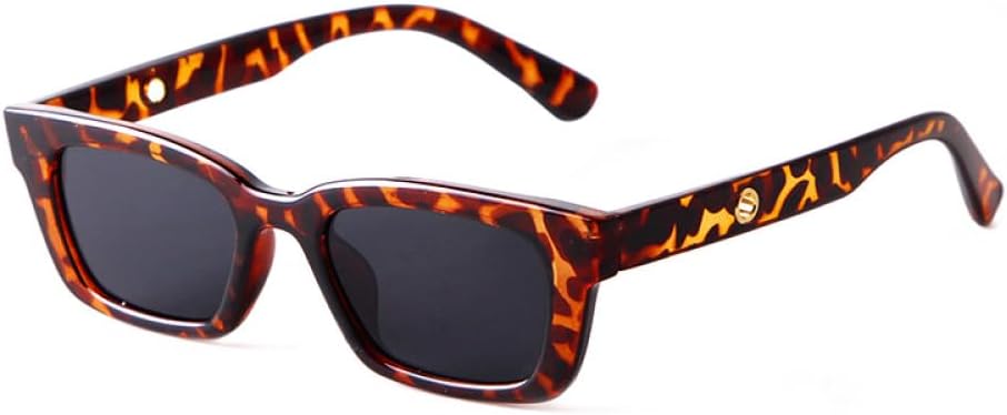 

Женские винтажные прямоугольные солнцезащитные очки MUTYNE в стиле ретро с леопардовым принтом, маленькие квадратные солнцезащитные очки с защитой от УФ-излучения UV400, C2