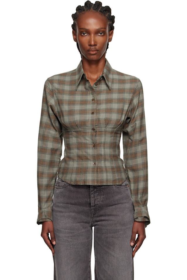 

Our Legacy Зеленая рубашка-конверт