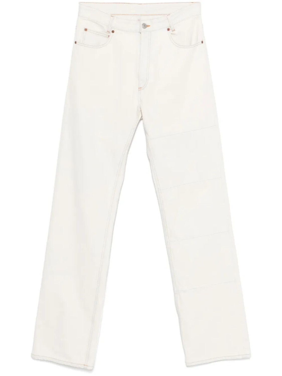 

MM6 Maison Margiela джинсы со вставками, белый