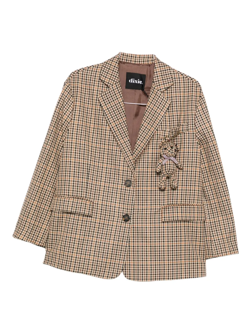 

Клетчатая шерстяная куртка Dixie, коричневый