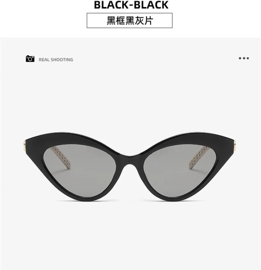 

Винтажные солнцезащитные очки «кошачий глаз» для женщин, модные солнцезащитные очки из металла овальной формы для активного отдыха на природе TYUVIVO, Blue