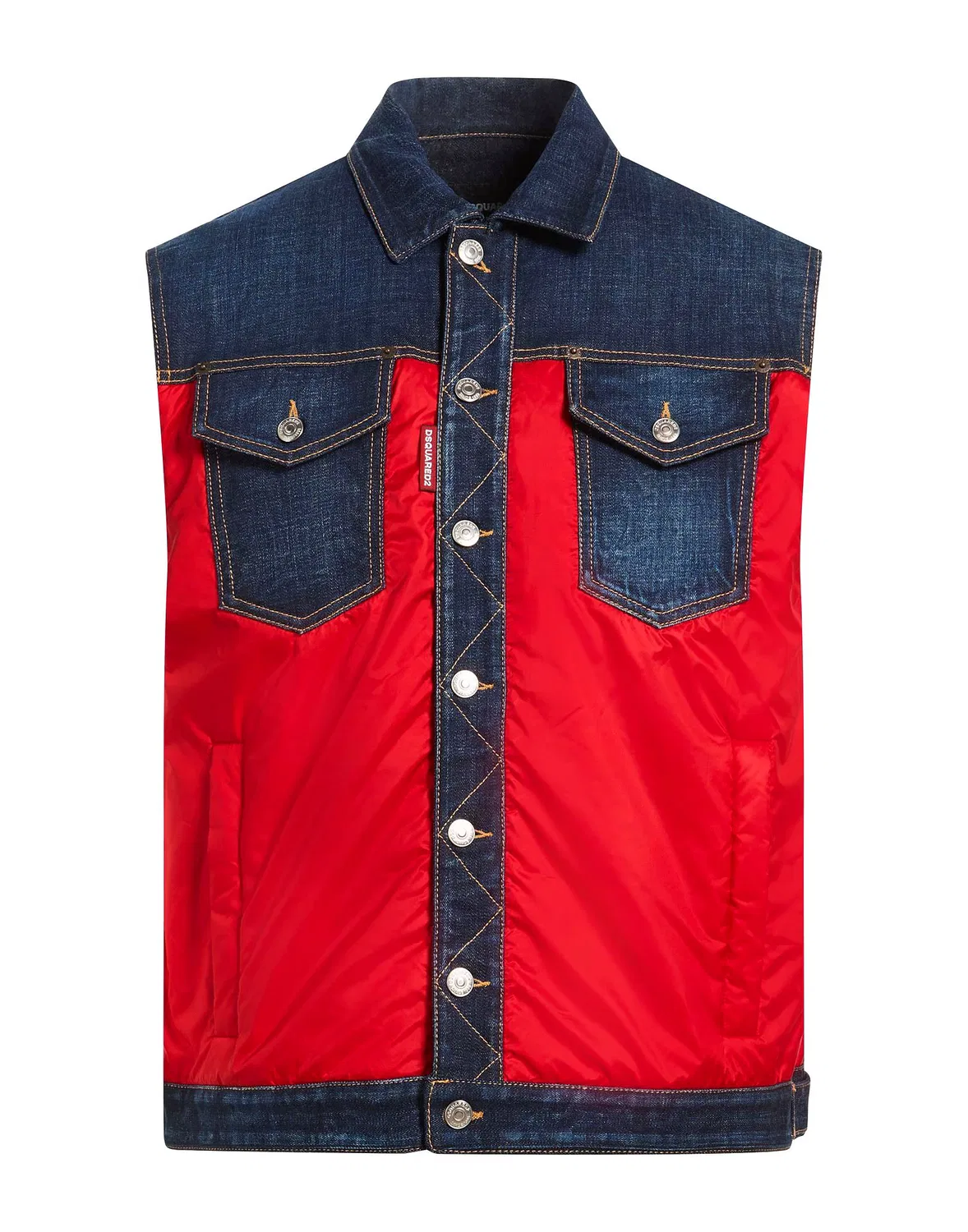 Жилет джинсовый DSQUARED2 красный