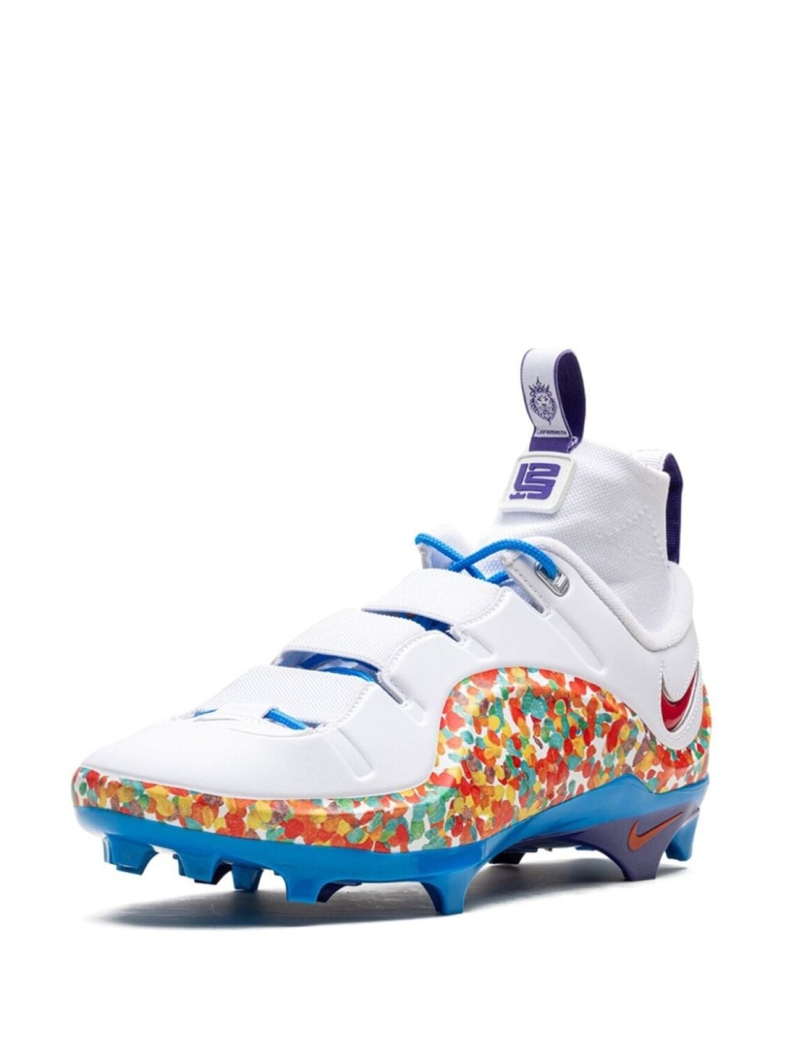 Кроссовки Nike LeBron 4 Fruity Pebbles, белый/мультиколор — фото 3