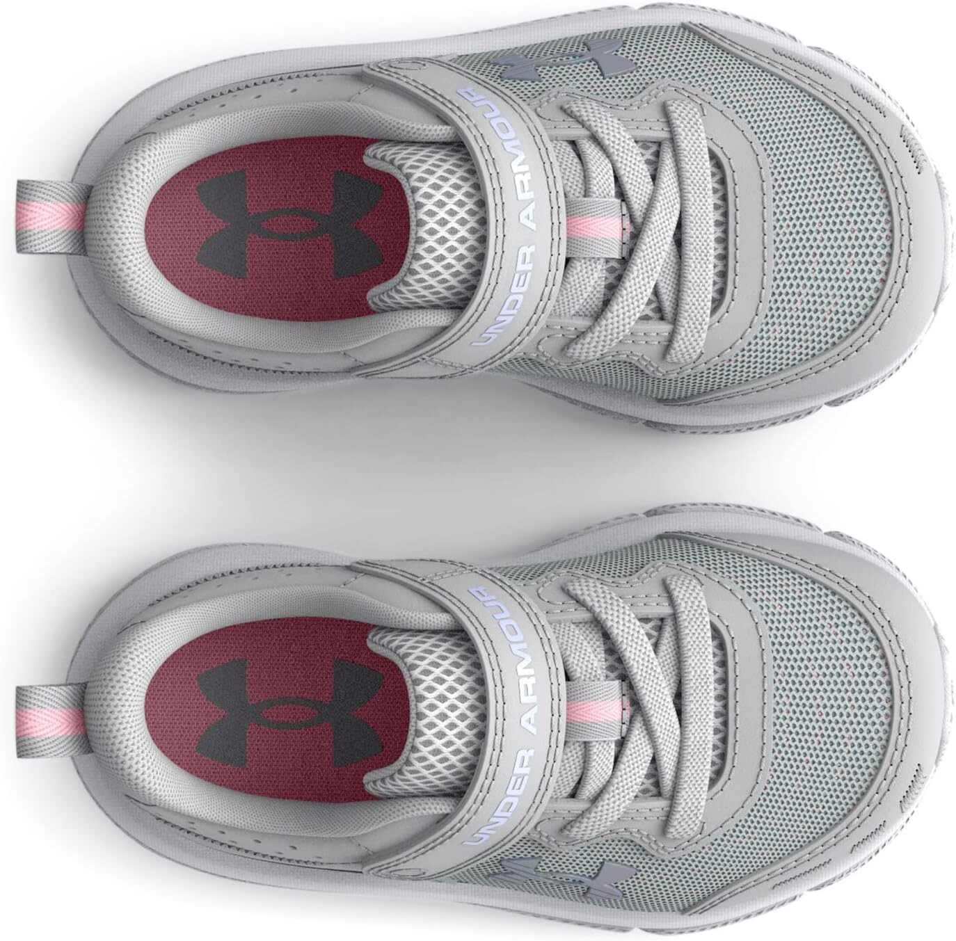 Кроссовки Under Armour Assert 10 Alternate Closure Sneaker, цвет Halo Gray/Pink Sugar/Iridescent — фото 2