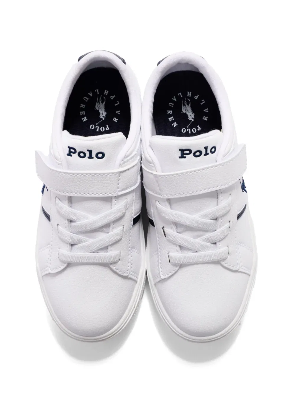 Кроссовки с логотипом на одной лямке Polo Ralph Lauren Kids, белый — фото 4