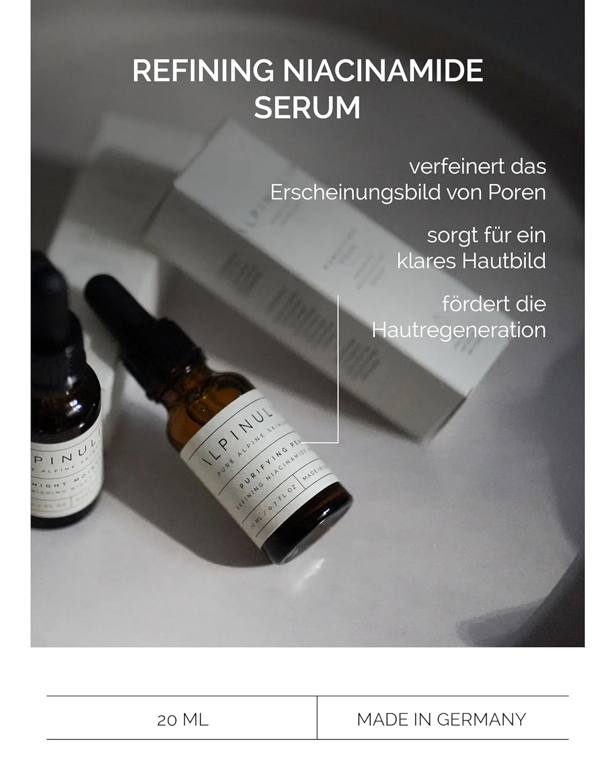 Сыворотка Alpinulin — Веганская Purifying Peak Niacinamide Serum, 20 мл — фото 3