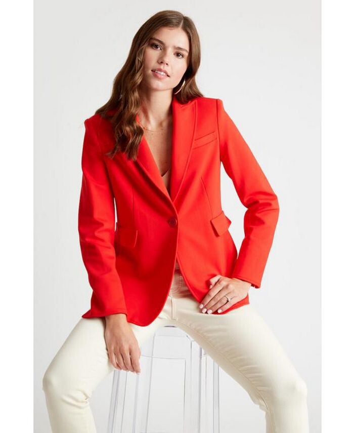 

Женский блейзер на одной пуговице Lorraine Caldwell Collection, оранжевый