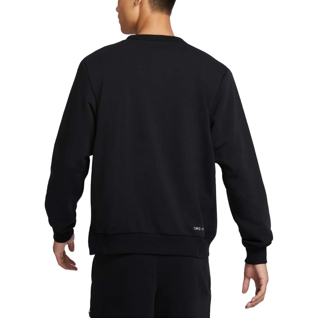 Спортивная толстовка Nike Dri-FIT Basketball Crew Neck Sweatshirt Asia Sizing 'Black' FZ0221-010, черный — фото 2